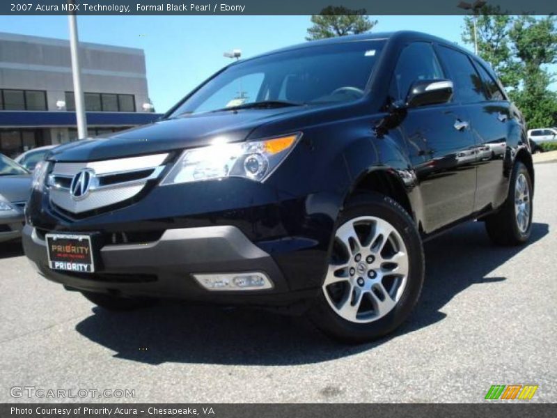 Formal Black Pearl / Ebony 2007 Acura MDX Technology