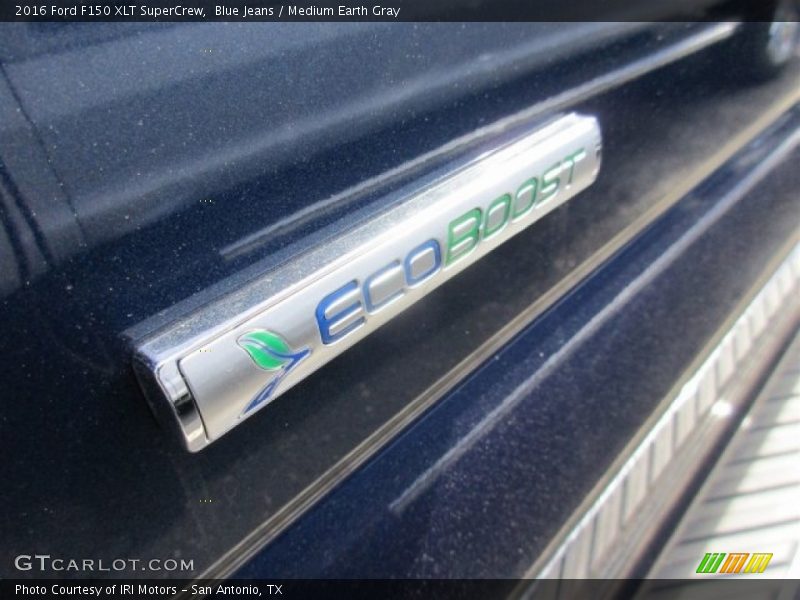 Blue Jeans / Medium Earth Gray 2016 Ford F150 XLT SuperCrew