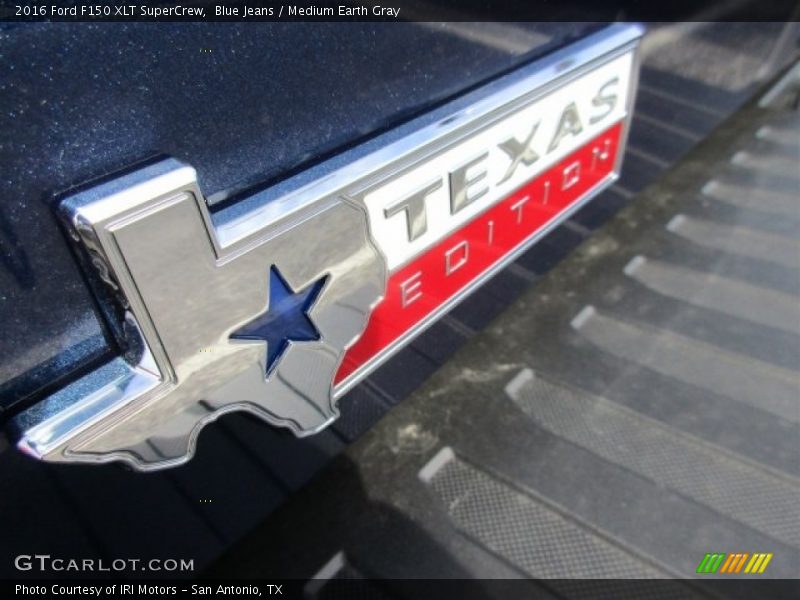 Blue Jeans / Medium Earth Gray 2016 Ford F150 XLT SuperCrew