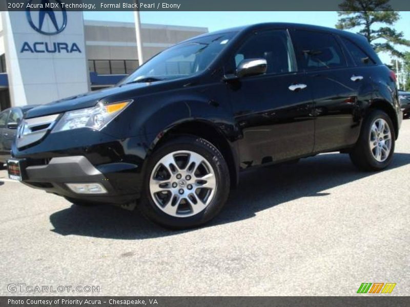 Formal Black Pearl / Ebony 2007 Acura MDX Technology