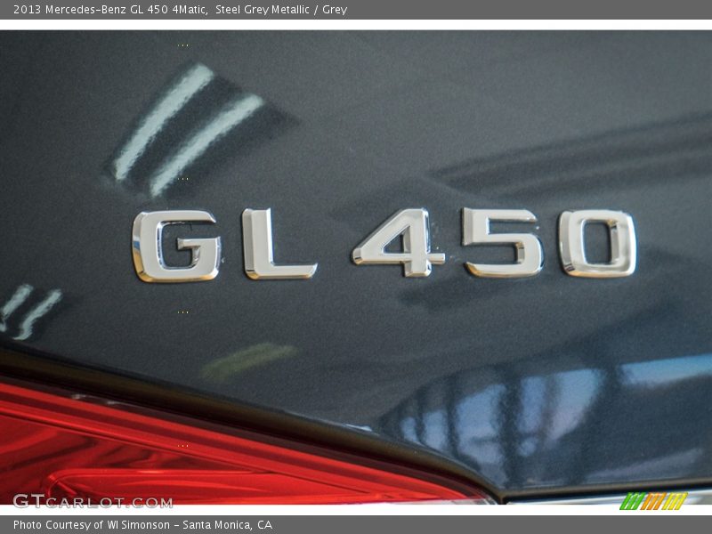 Steel Grey Metallic / Grey 2013 Mercedes-Benz GL 450 4Matic