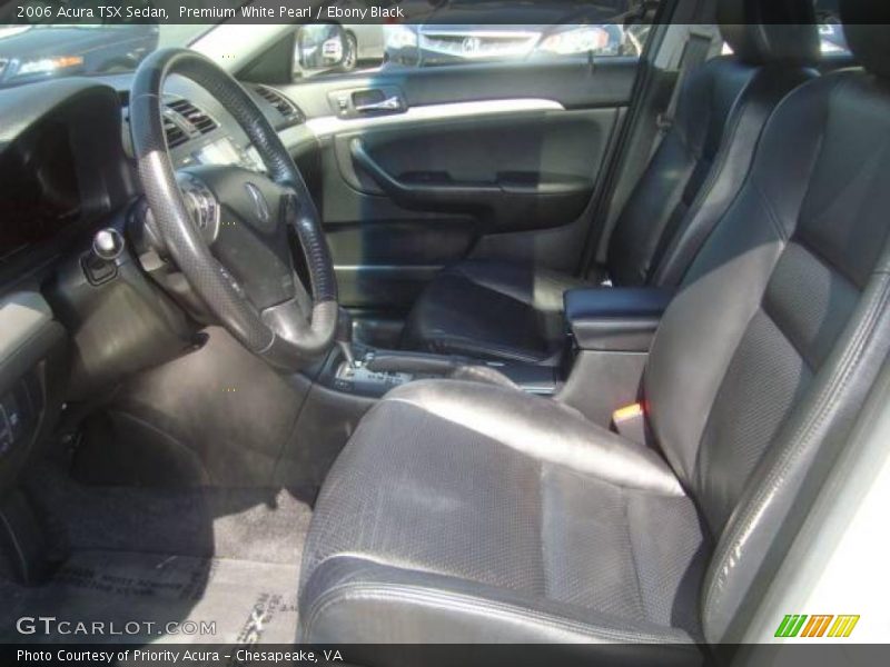 Premium White Pearl / Ebony Black 2006 Acura TSX Sedan