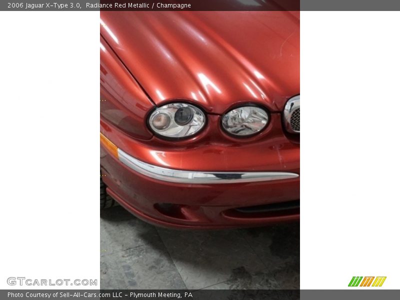 Radiance Red Metallic / Champagne 2006 Jaguar X-Type 3.0