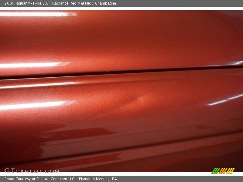 Radiance Red Metallic / Champagne 2006 Jaguar X-Type 3.0