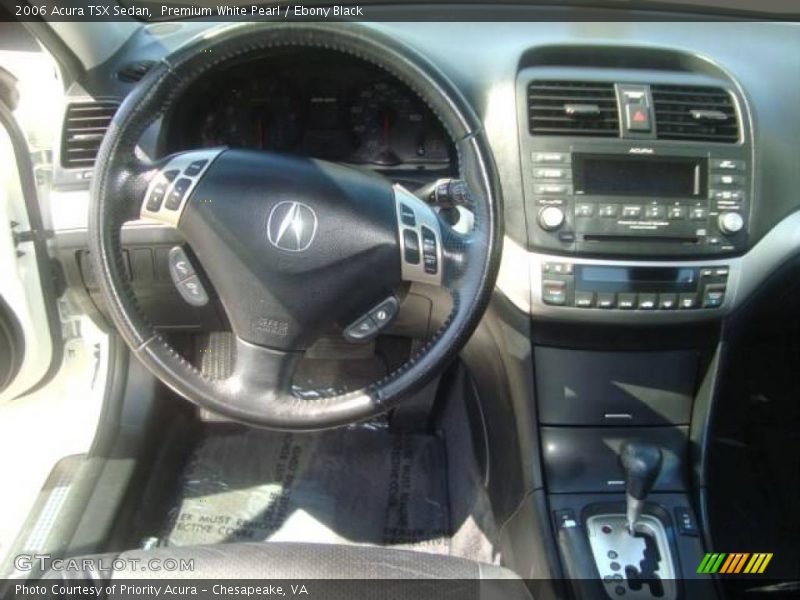 Premium White Pearl / Ebony Black 2006 Acura TSX Sedan