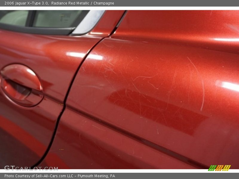 Radiance Red Metallic / Champagne 2006 Jaguar X-Type 3.0