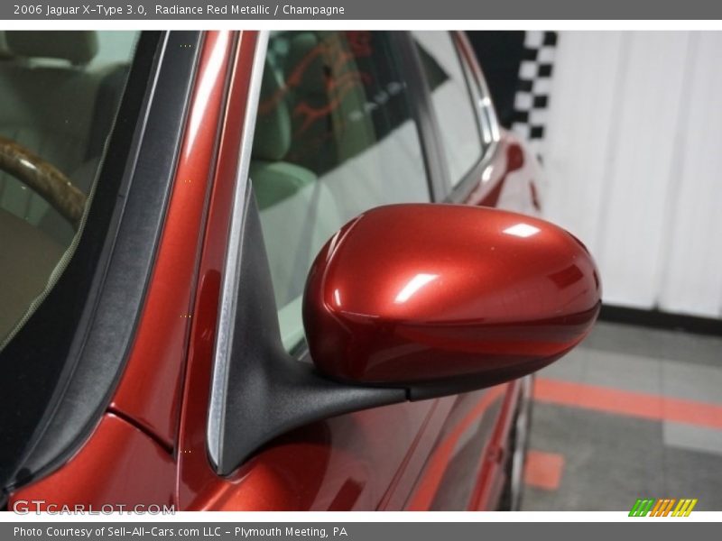 Radiance Red Metallic / Champagne 2006 Jaguar X-Type 3.0