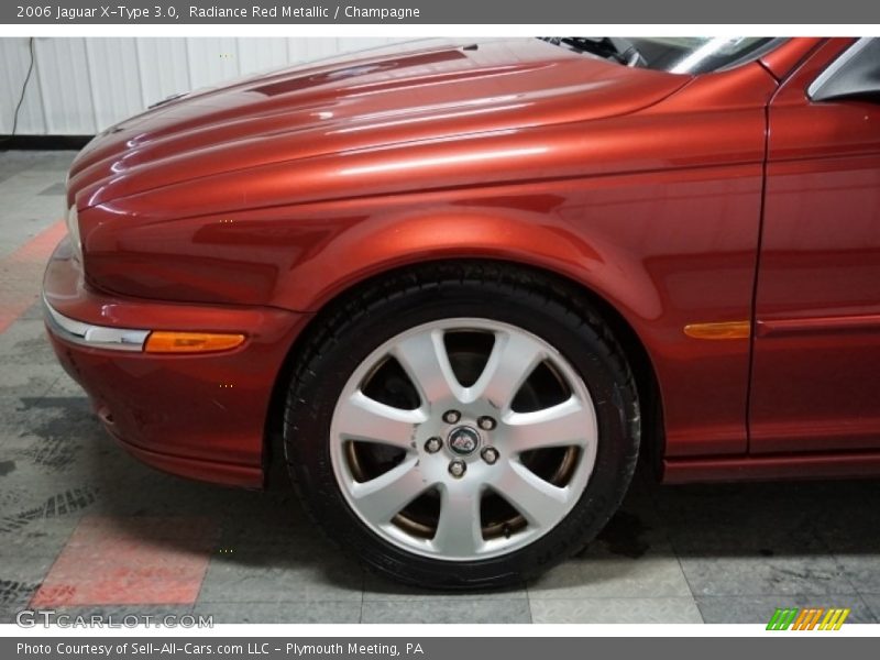 Radiance Red Metallic / Champagne 2006 Jaguar X-Type 3.0