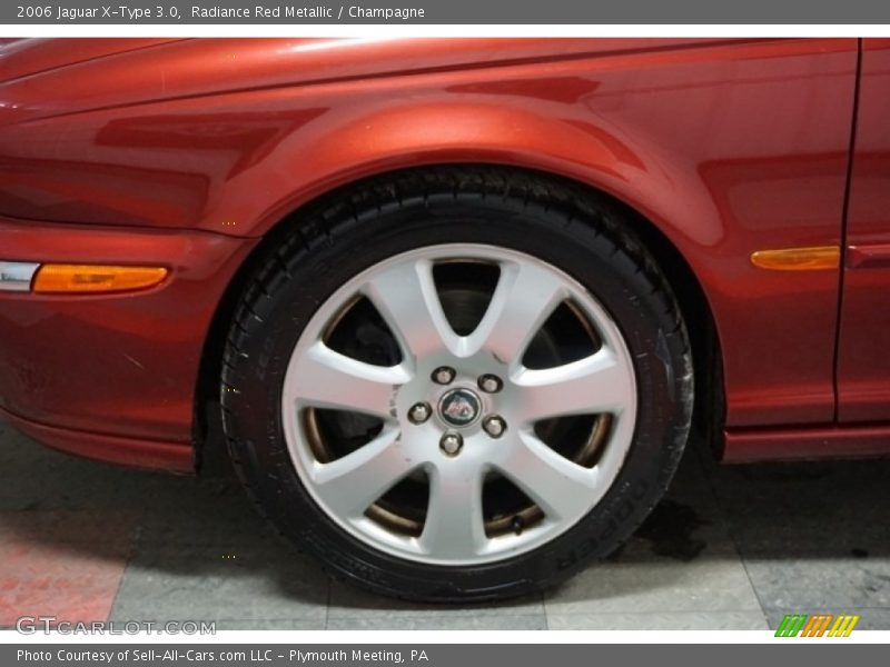 Radiance Red Metallic / Champagne 2006 Jaguar X-Type 3.0