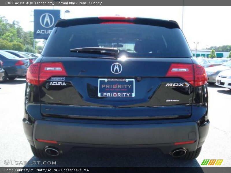Formal Black Pearl / Ebony 2007 Acura MDX Technology