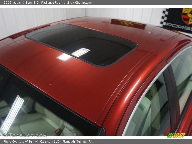 Radiance Red Metallic / Champagne 2006 Jaguar X-Type 3.0