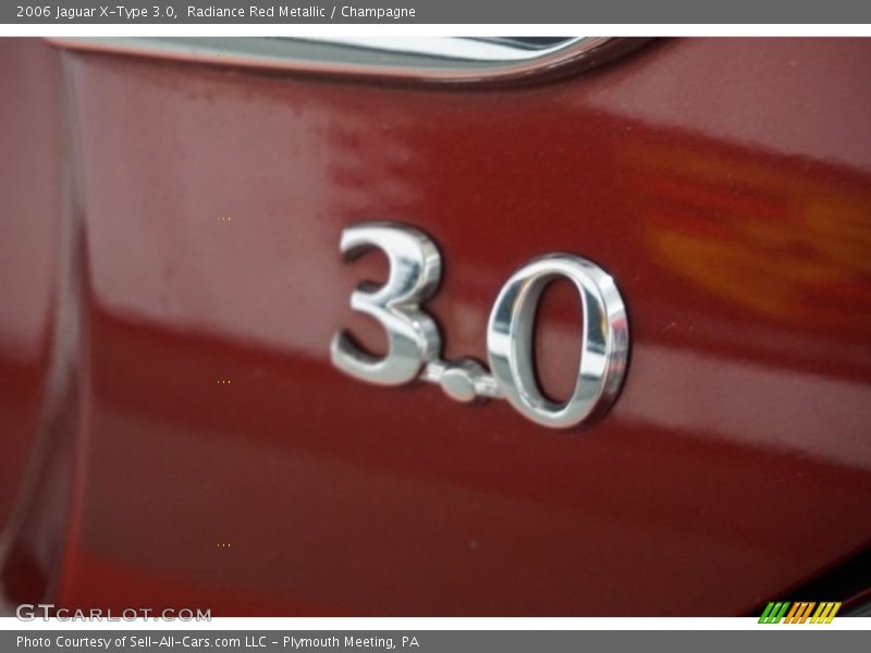 Radiance Red Metallic / Champagne 2006 Jaguar X-Type 3.0
