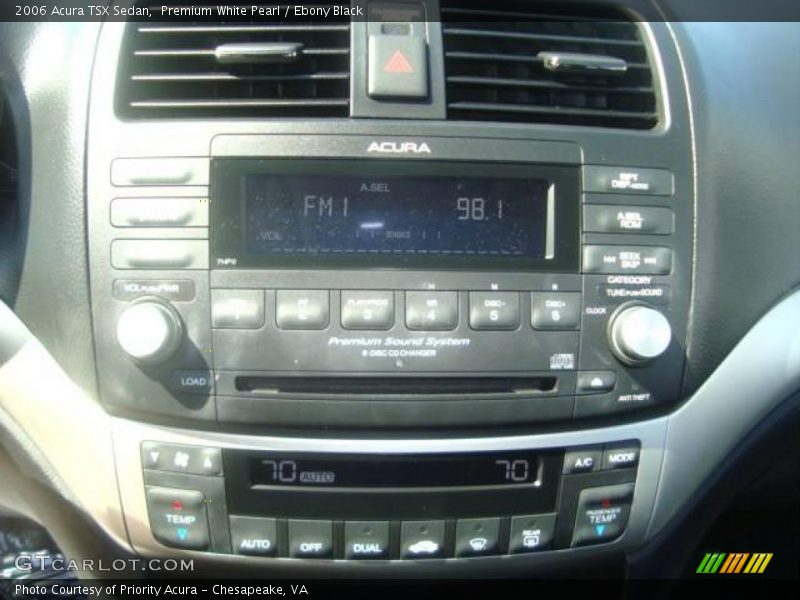 Premium White Pearl / Ebony Black 2006 Acura TSX Sedan