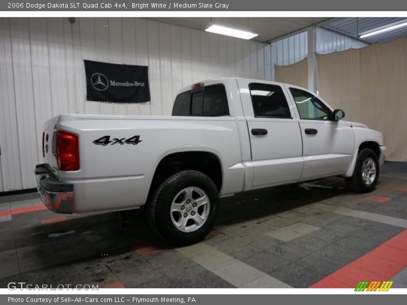 Bright White / Medium Slate Gray 2006 Dodge Dakota SLT Quad Cab 4x4