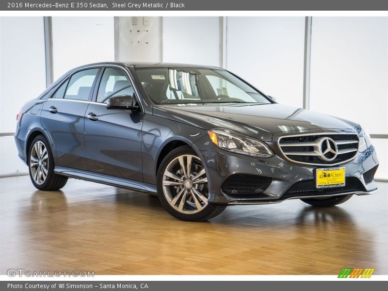 Steel Grey Metallic / Black 2016 Mercedes-Benz E 350 Sedan