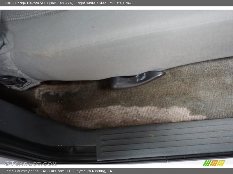 Bright White / Medium Slate Gray 2006 Dodge Dakota SLT Quad Cab 4x4