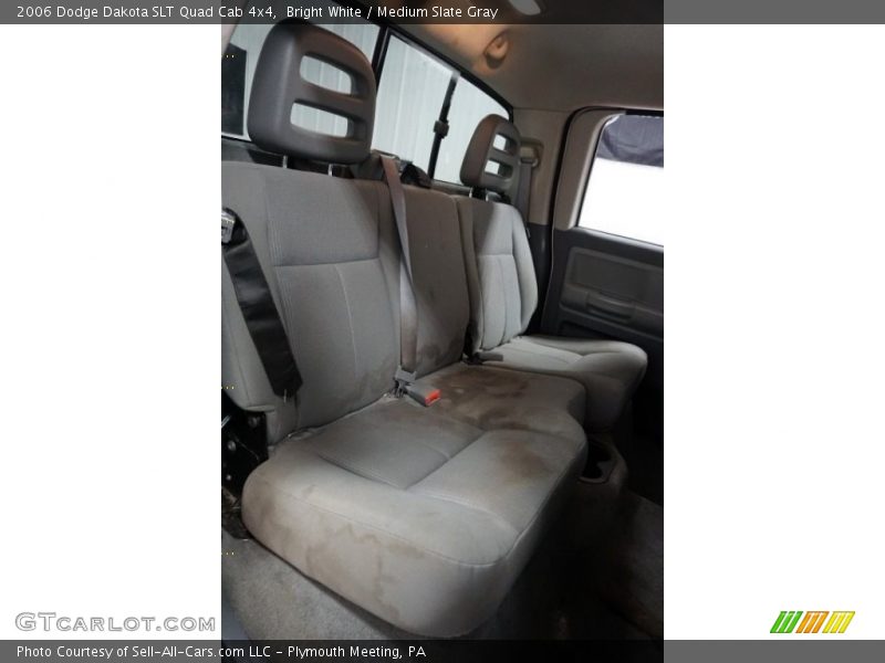 Bright White / Medium Slate Gray 2006 Dodge Dakota SLT Quad Cab 4x4