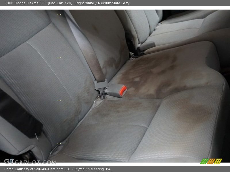 Bright White / Medium Slate Gray 2006 Dodge Dakota SLT Quad Cab 4x4
