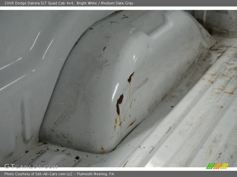 Bright White / Medium Slate Gray 2006 Dodge Dakota SLT Quad Cab 4x4