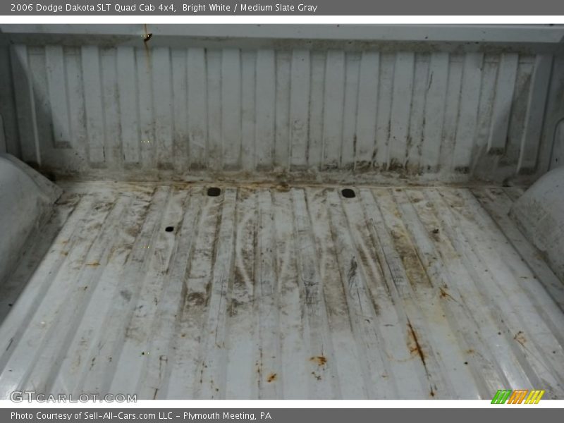 Bright White / Medium Slate Gray 2006 Dodge Dakota SLT Quad Cab 4x4