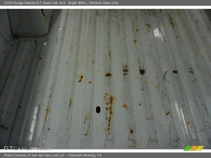 Bright White / Medium Slate Gray 2006 Dodge Dakota SLT Quad Cab 4x4