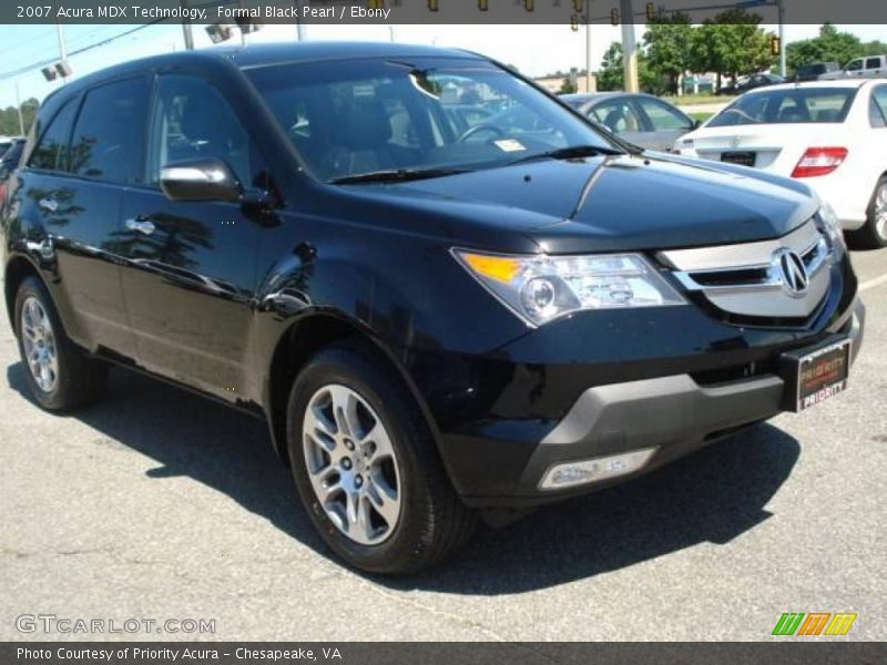 Formal Black Pearl / Ebony 2007 Acura MDX Technology
