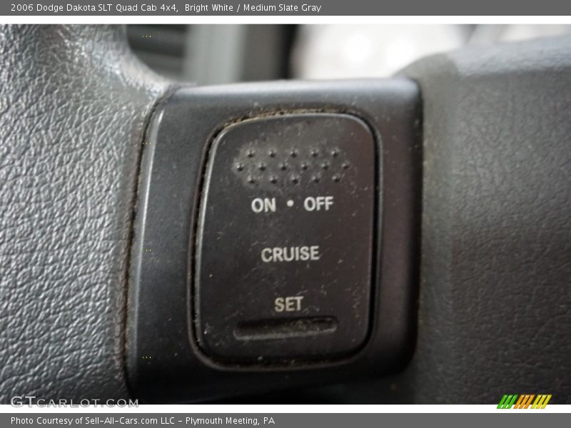 Bright White / Medium Slate Gray 2006 Dodge Dakota SLT Quad Cab 4x4