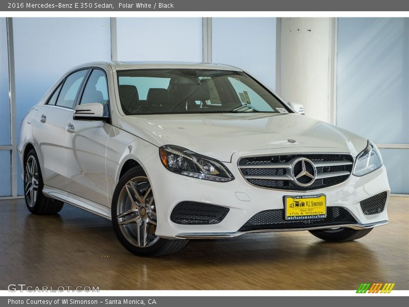 Polar White / Black 2016 Mercedes-Benz E 350 Sedan