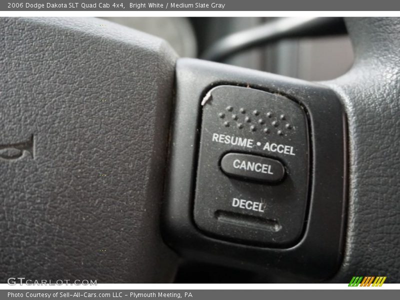 Bright White / Medium Slate Gray 2006 Dodge Dakota SLT Quad Cab 4x4