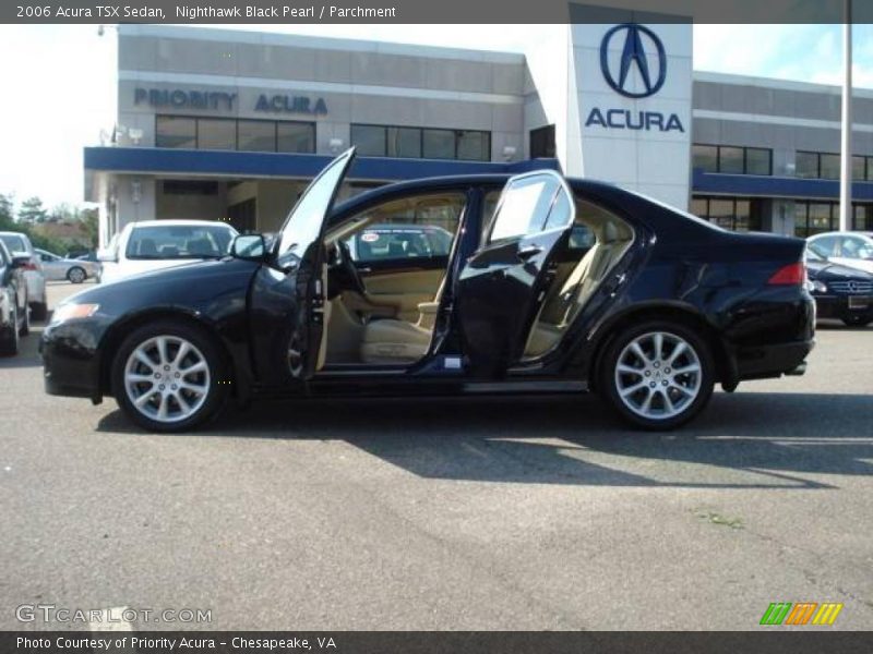 Nighthawk Black Pearl / Parchment 2006 Acura TSX Sedan