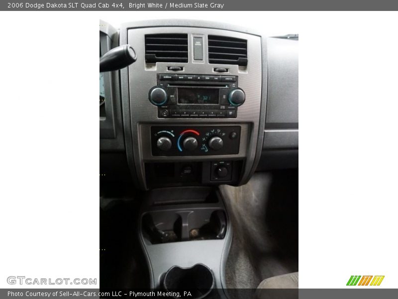 Bright White / Medium Slate Gray 2006 Dodge Dakota SLT Quad Cab 4x4