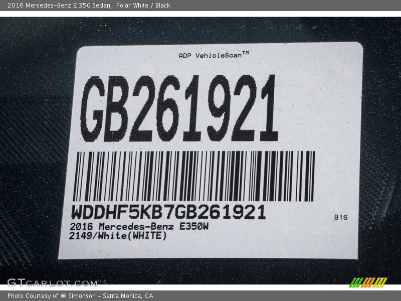 Polar White / Black 2016 Mercedes-Benz E 350 Sedan