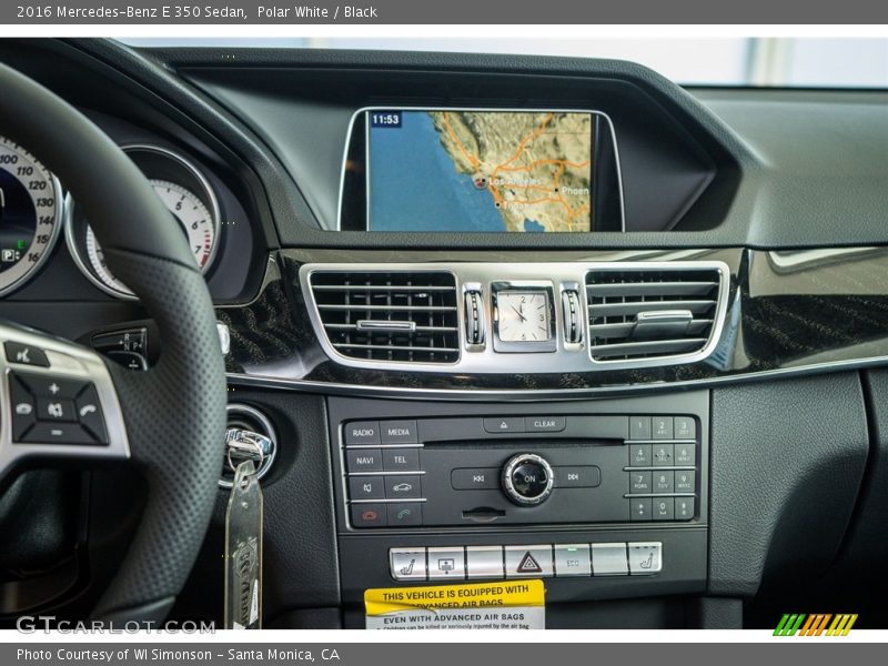 Polar White / Black 2016 Mercedes-Benz E 350 Sedan