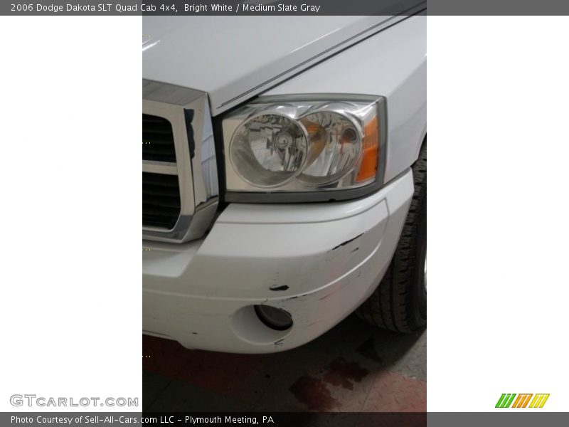 Bright White / Medium Slate Gray 2006 Dodge Dakota SLT Quad Cab 4x4