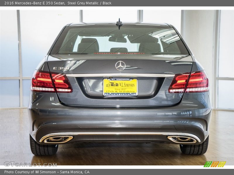 Steel Grey Metallic / Black 2016 Mercedes-Benz E 350 Sedan