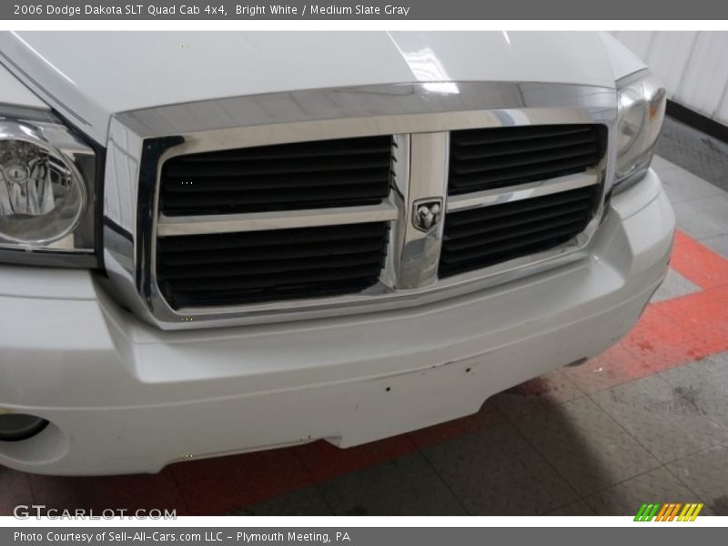 Bright White / Medium Slate Gray 2006 Dodge Dakota SLT Quad Cab 4x4
