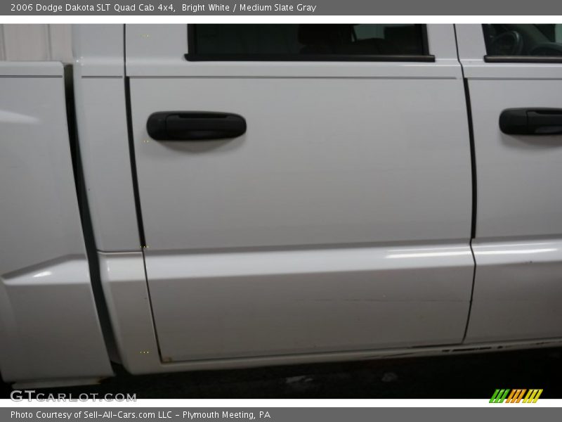 Bright White / Medium Slate Gray 2006 Dodge Dakota SLT Quad Cab 4x4