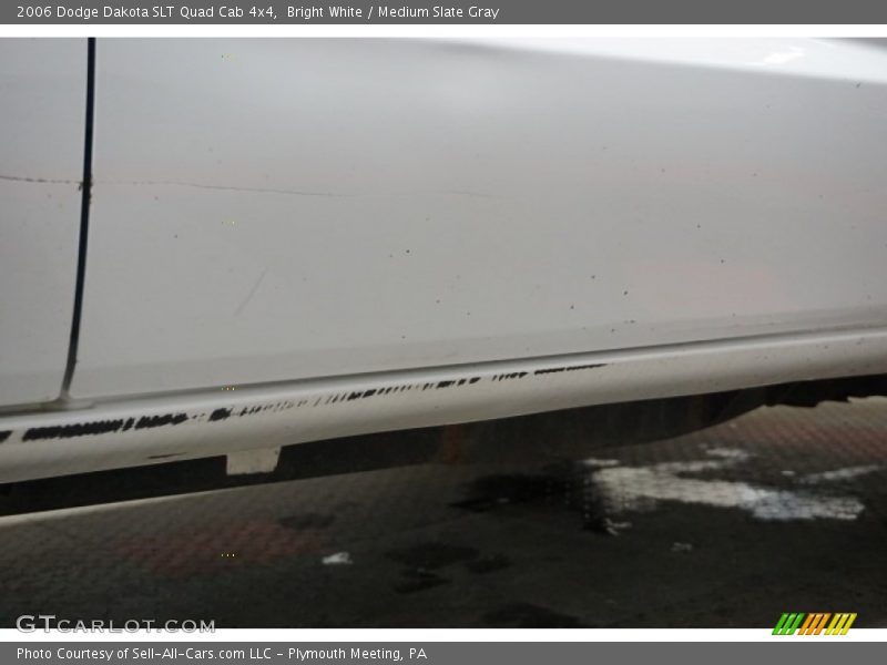 Bright White / Medium Slate Gray 2006 Dodge Dakota SLT Quad Cab 4x4