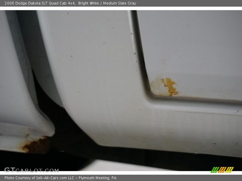 Bright White / Medium Slate Gray 2006 Dodge Dakota SLT Quad Cab 4x4