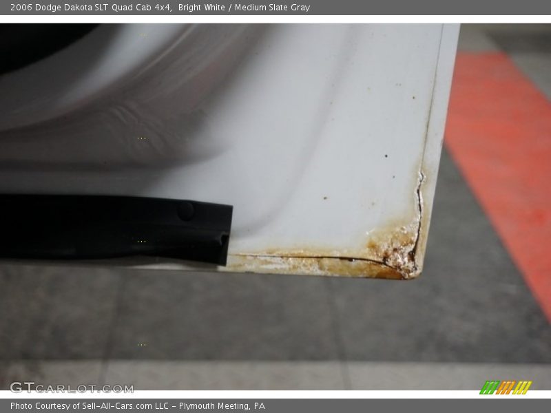 Bright White / Medium Slate Gray 2006 Dodge Dakota SLT Quad Cab 4x4