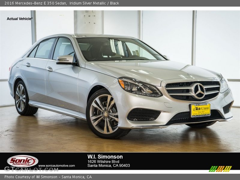 Iridium Silver Metallic / Black 2016 Mercedes-Benz E 350 Sedan