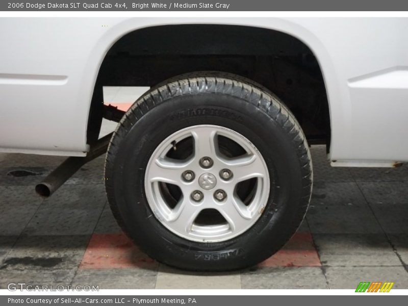 Bright White / Medium Slate Gray 2006 Dodge Dakota SLT Quad Cab 4x4