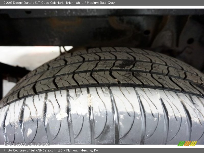 Bright White / Medium Slate Gray 2006 Dodge Dakota SLT Quad Cab 4x4