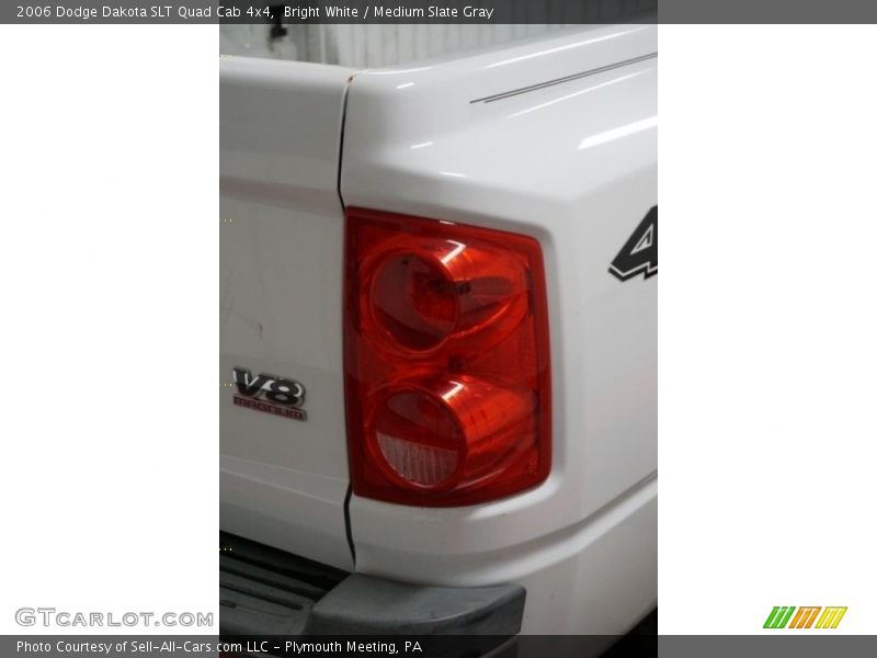 Bright White / Medium Slate Gray 2006 Dodge Dakota SLT Quad Cab 4x4