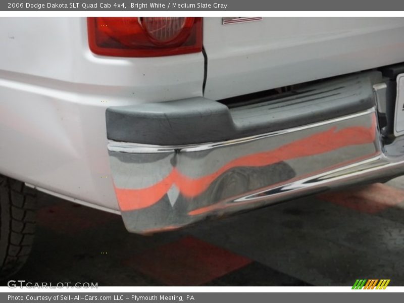 Bright White / Medium Slate Gray 2006 Dodge Dakota SLT Quad Cab 4x4