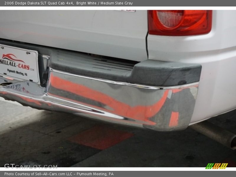 Bright White / Medium Slate Gray 2006 Dodge Dakota SLT Quad Cab 4x4