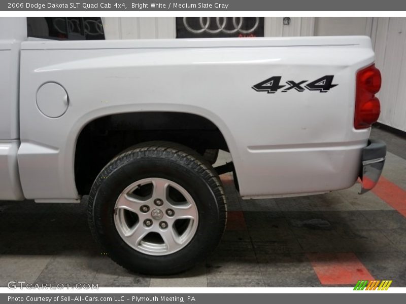 Bright White / Medium Slate Gray 2006 Dodge Dakota SLT Quad Cab 4x4