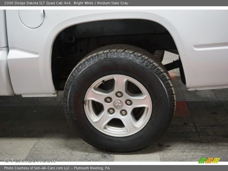 Bright White / Medium Slate Gray 2006 Dodge Dakota SLT Quad Cab 4x4