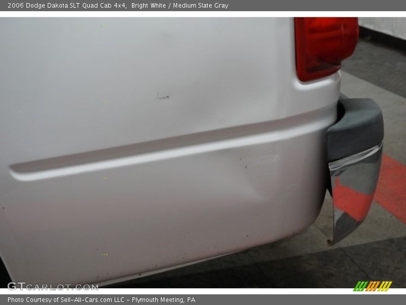 Bright White / Medium Slate Gray 2006 Dodge Dakota SLT Quad Cab 4x4