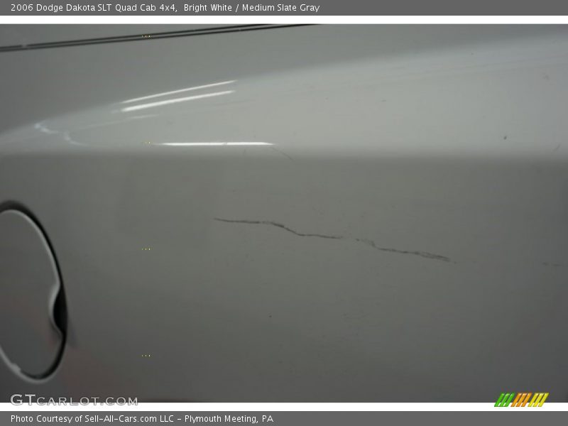 Bright White / Medium Slate Gray 2006 Dodge Dakota SLT Quad Cab 4x4